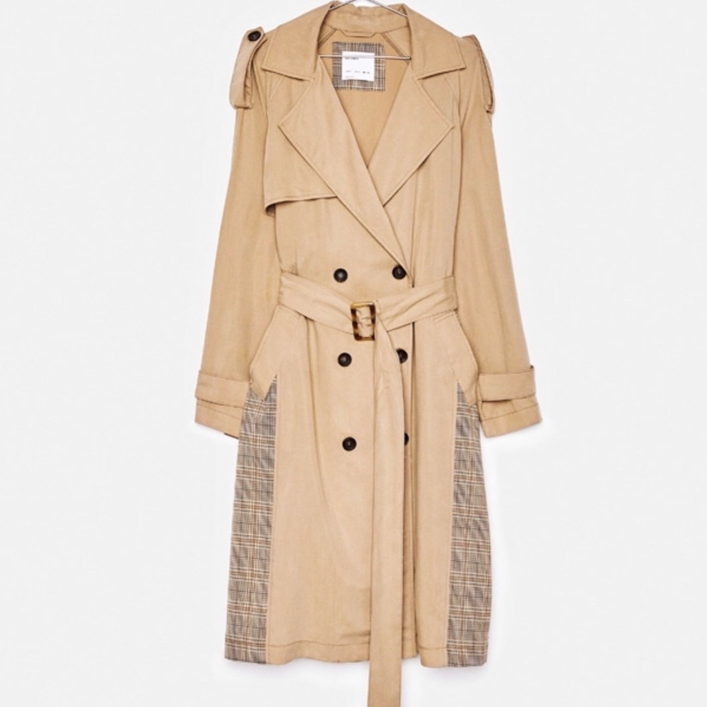 Trench Coat Raincoat by Bershka of Spain
